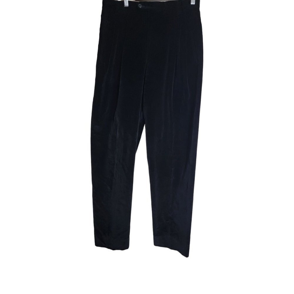 Vestimenta Spa Velvet Pants Black size 46 Made in Italy 100% Pure Cotton Womens